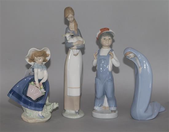 Four Lladro figures